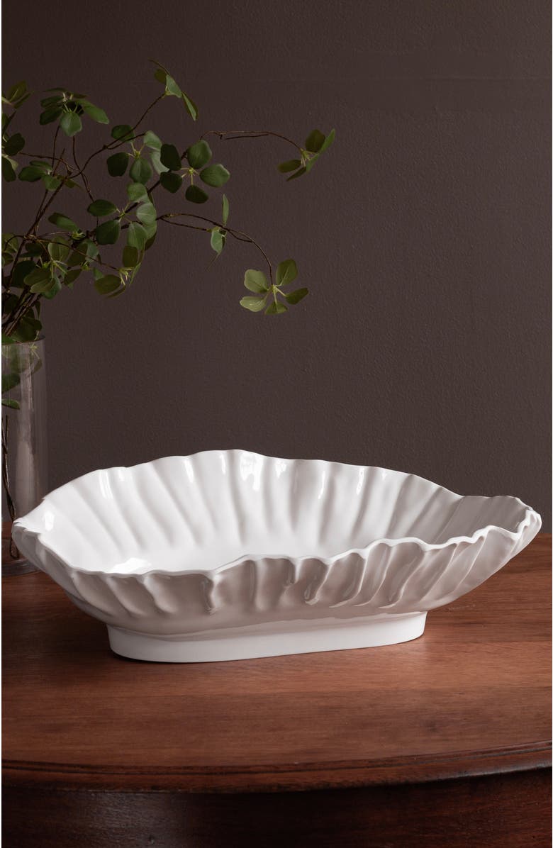 BEATRIZ BALL Collection VIDA Bloom Large Oval Bowl, Alternate, color, White
