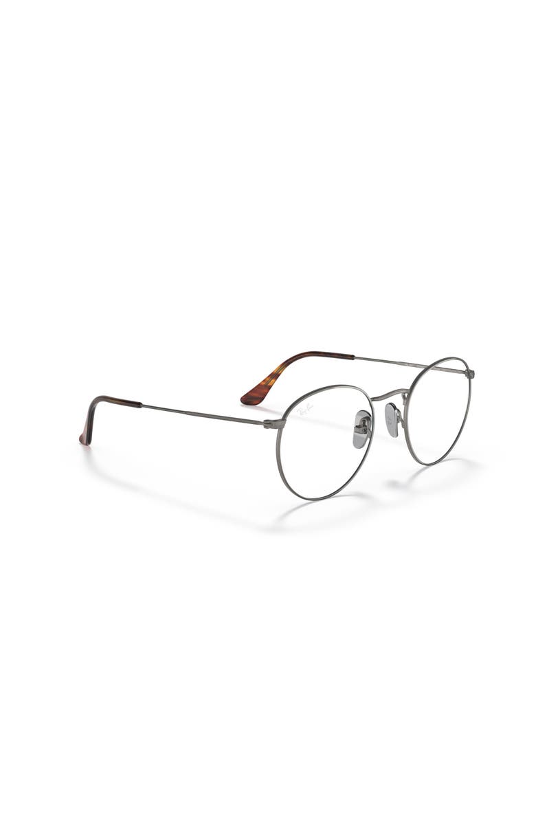 Ray-Ban 50mm Square optical glasses, Alternate, color, Silver