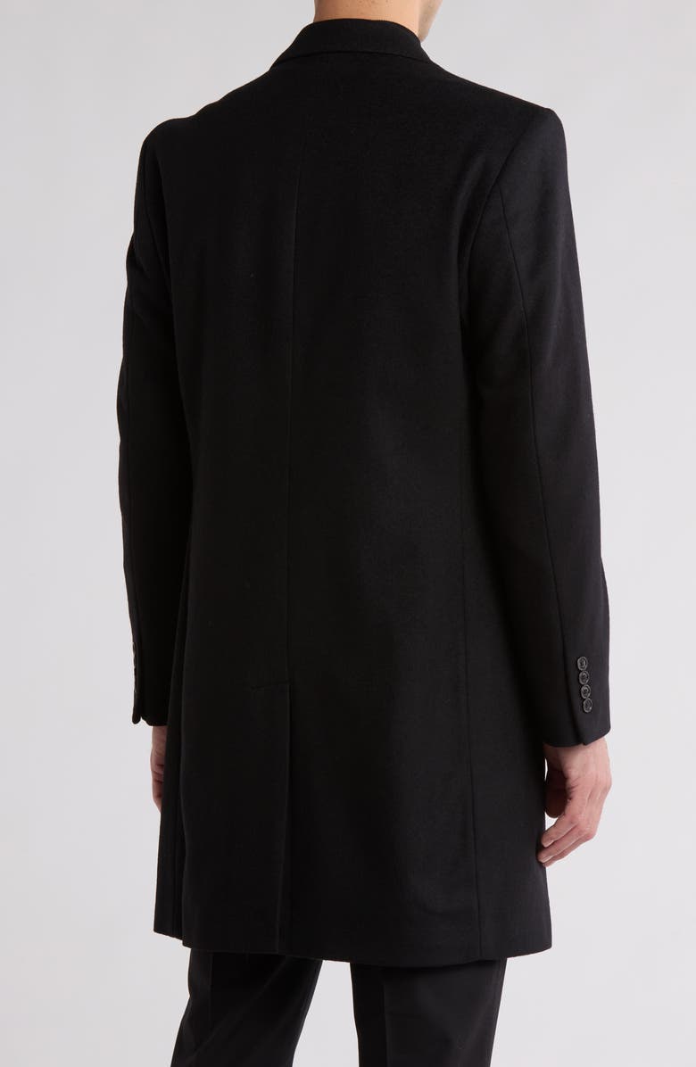 Michael Kors Three-Button Longline Coat, Alternate, color, Black