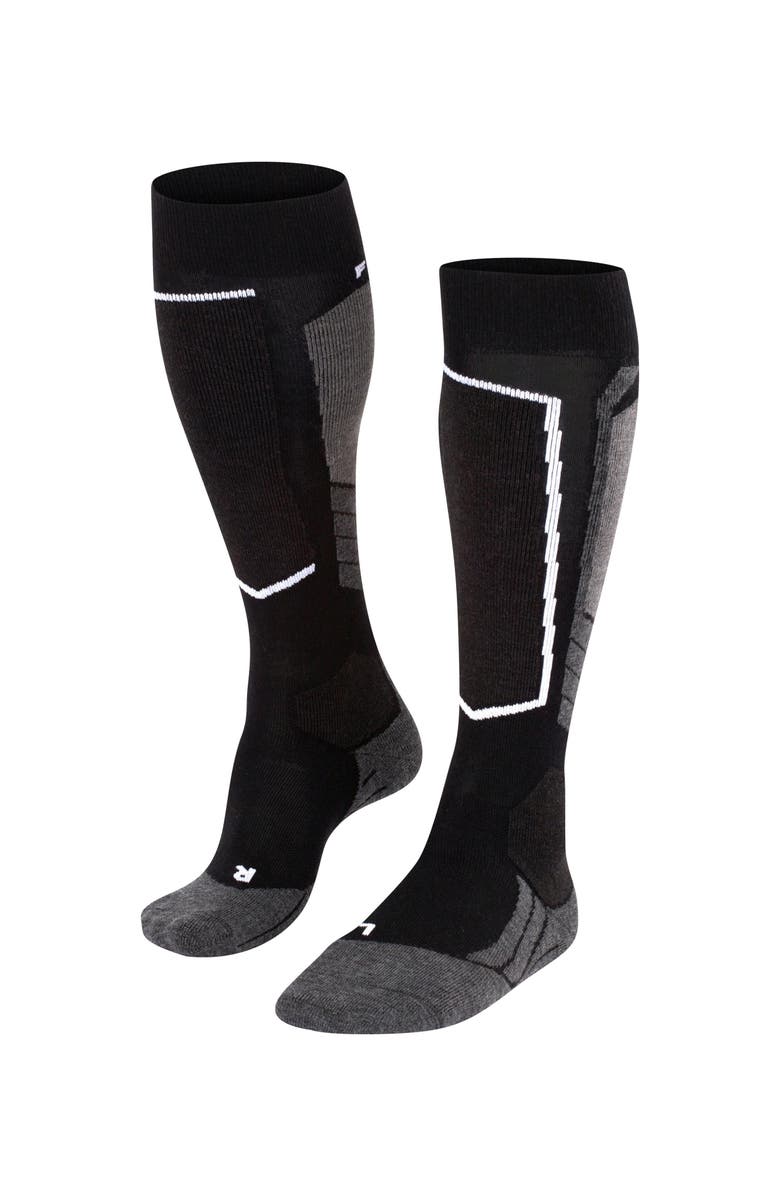 Falke SK2 Intermediate Wool Ski Socks, Main, color, Black-Mix