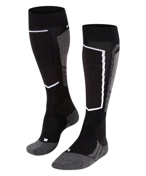 Falke Sk2 Intermediate Wool Ski Socks In Black