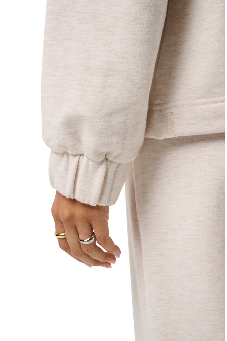 Cloud Fleece Clubside Half Zip Sweatshirt, Alternate, color, HEATHER BRAZILIAN SAND