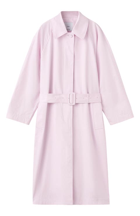 Long Trench Coat With Belt