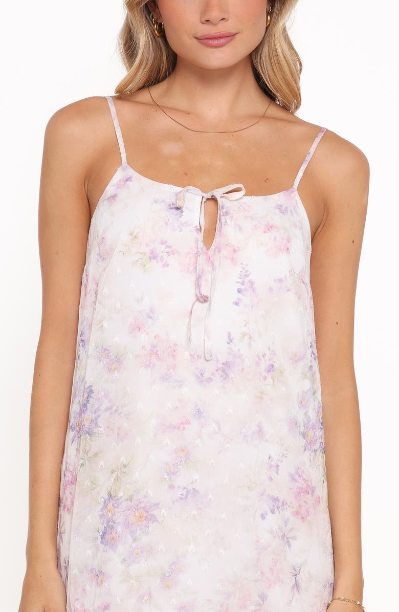 Petal & Pup Minka Floral Print Chiffon Maxi Dress, Alternate, color, White/ Multi Floral