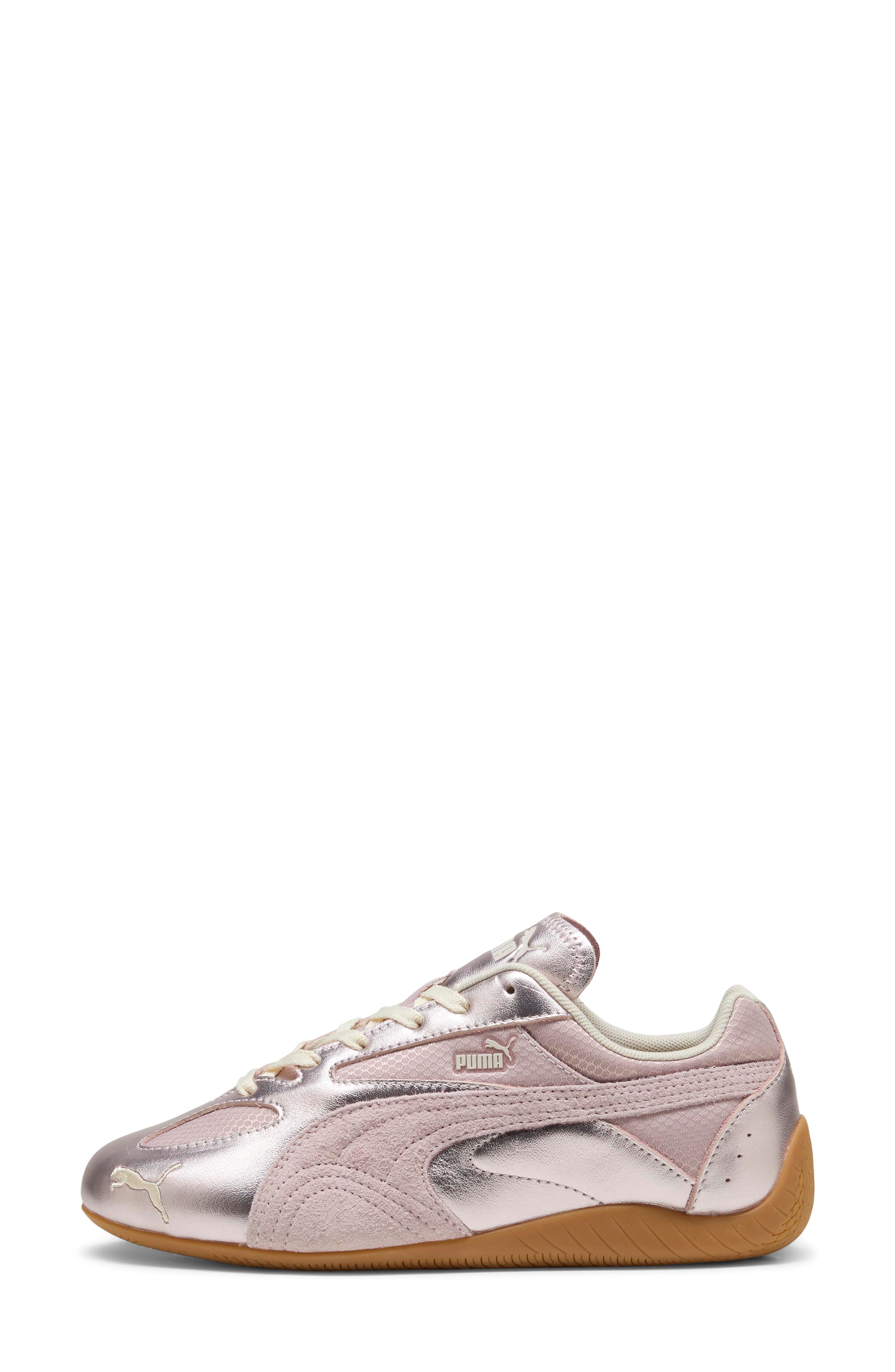 Speedcat Lou Metallic Sneaker, Alternate, color, MISTY PINK/ GUM