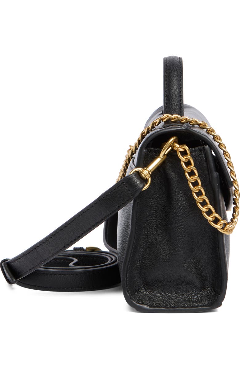 Vince Camuto Stehf Top Handle Leather Bag, Alternate, color, Black Smooth