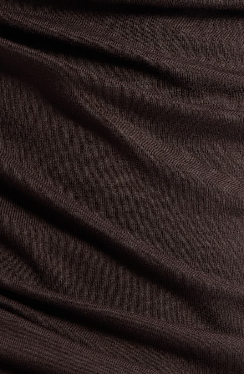 MANGO Camiseta Cowl Neck T-Shirt, Alternate, color, Brown