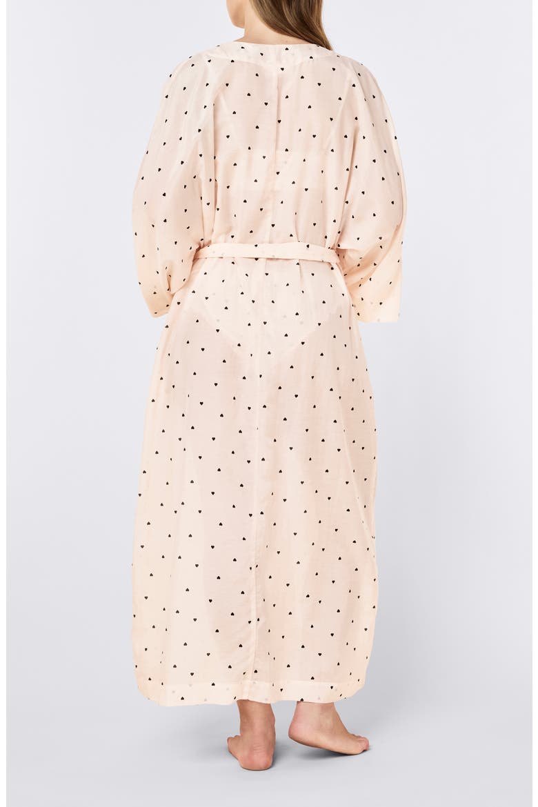 Hearts Maxi Robe, Alternate, color, ROSEWATER