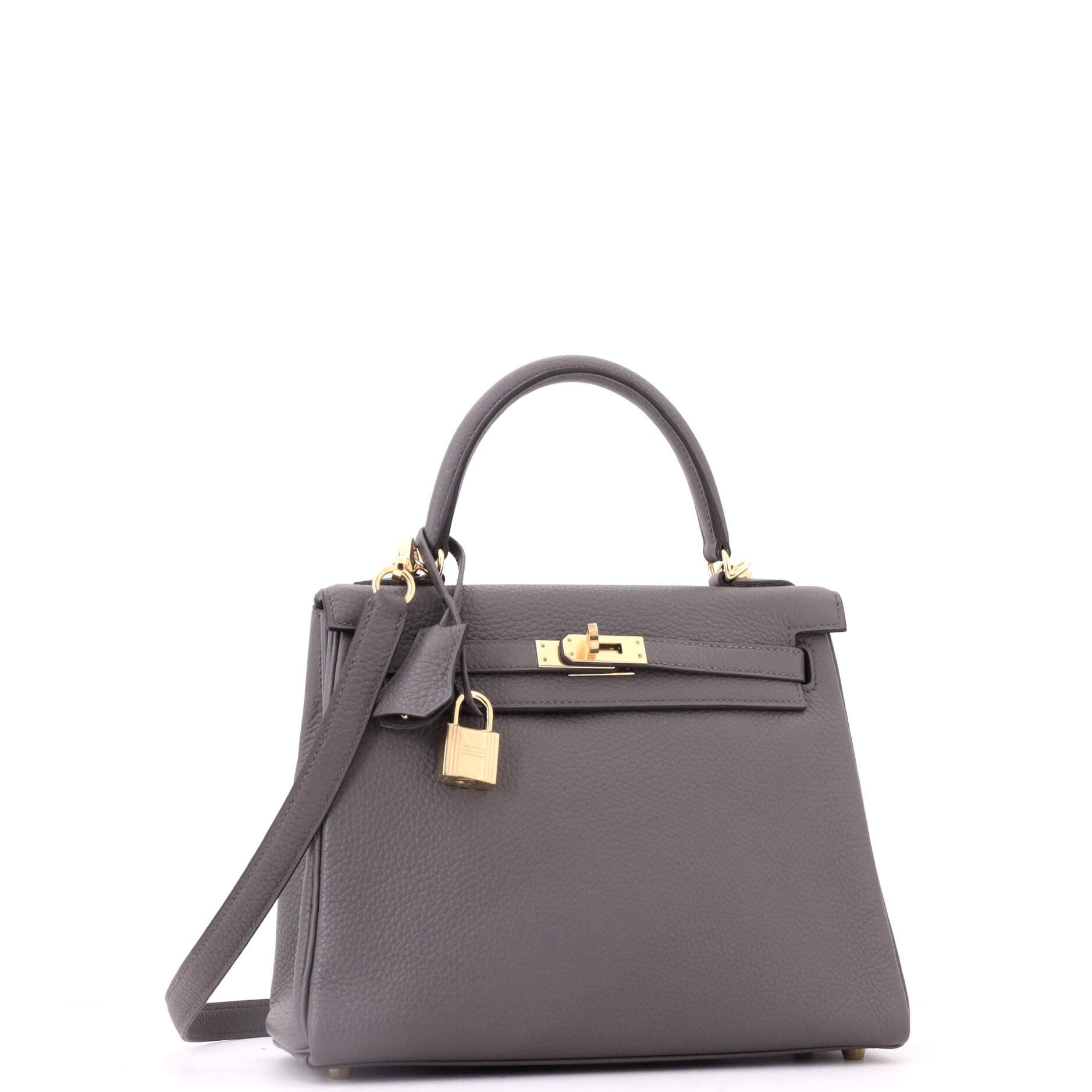 Kelly Handbag Grey Togo with Gold Hardware 25, Alternate, color, Grey