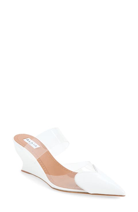 Pointed Toe Wedge Mule