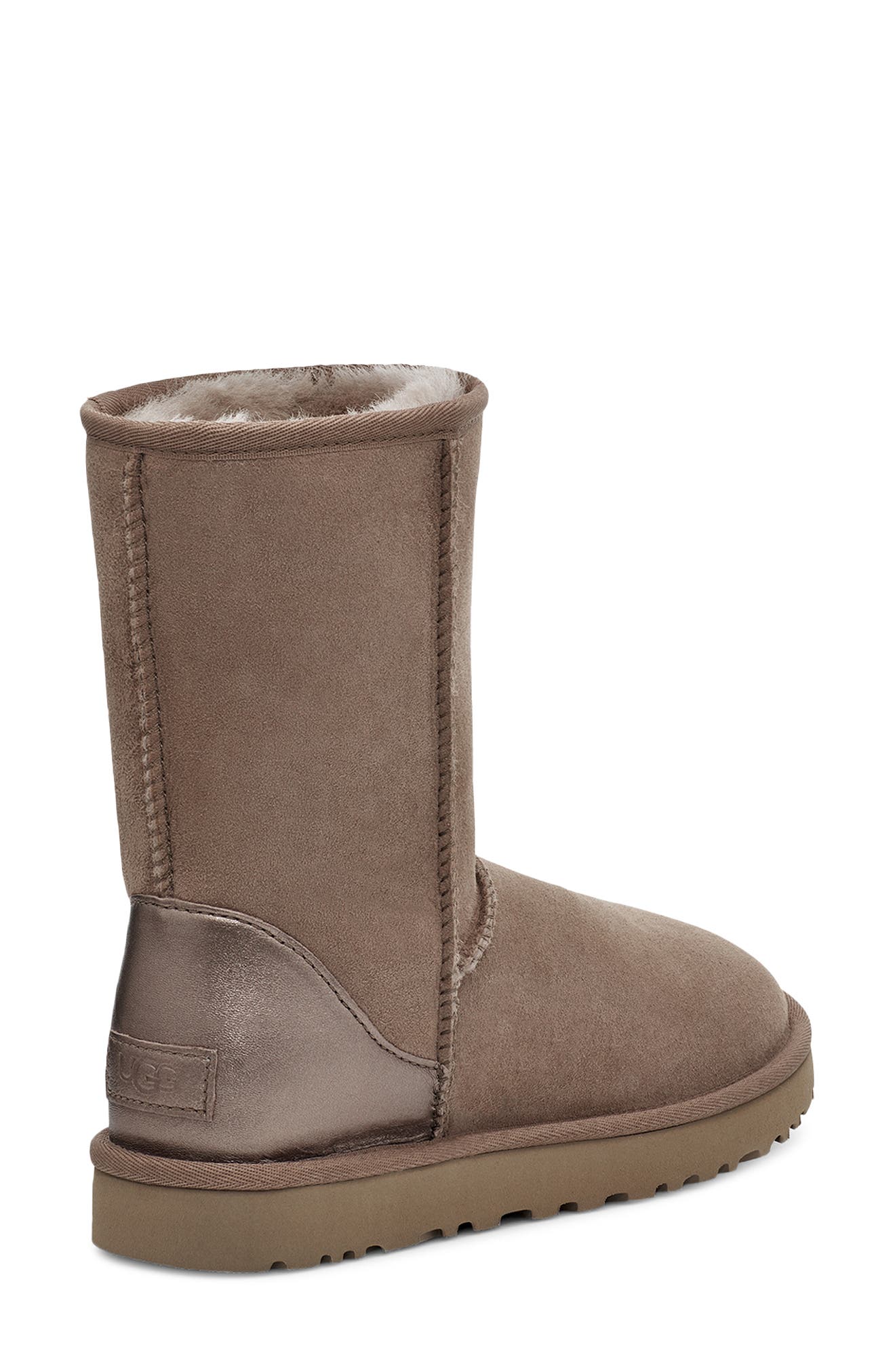 UGG<sup>®</sup> Classic Short II Metallic Trim Boot, Alternate, color, 