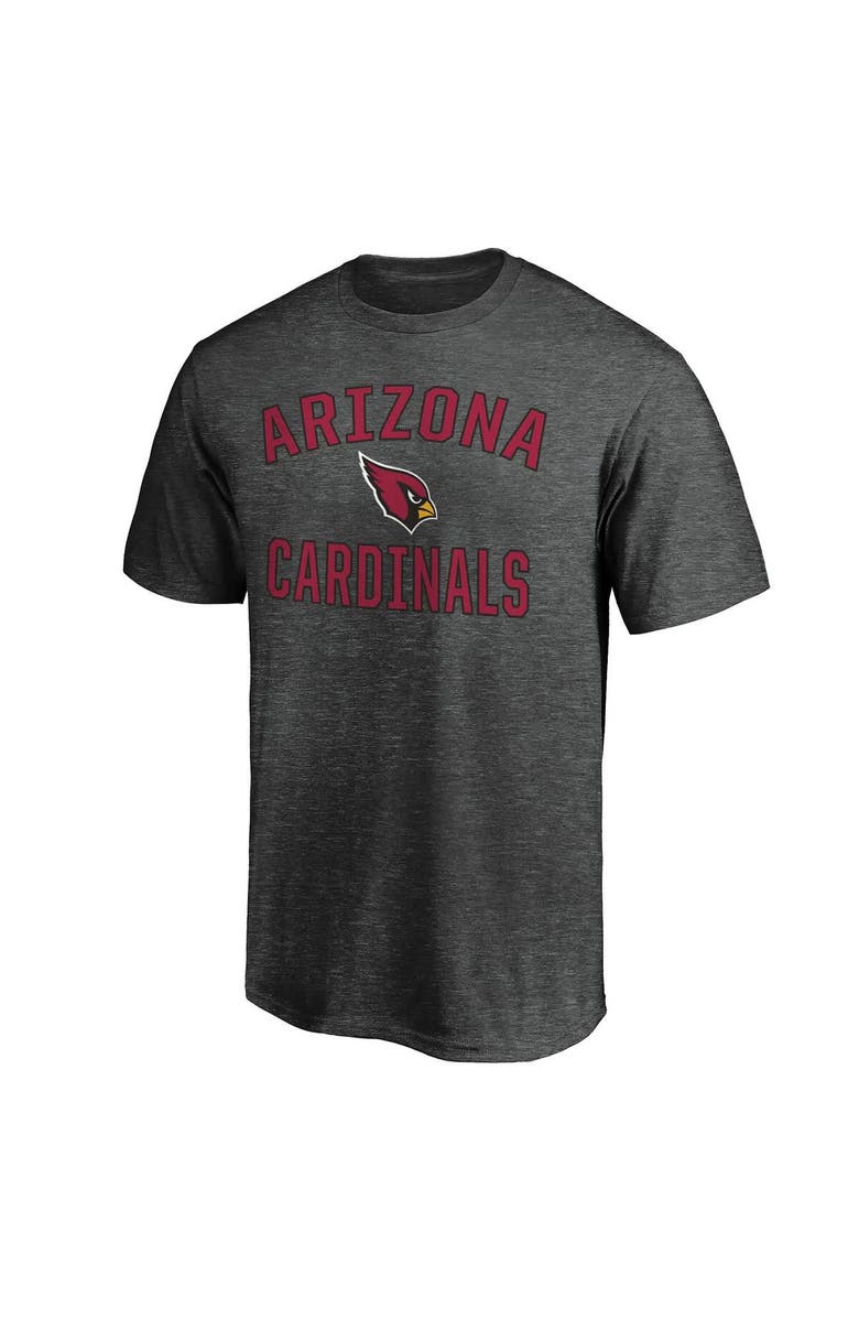 FANATICS Men's Fanatics Heather Charcoal Arizona Cardinals Victory Arch T-Shirt, Alternate, color, Heather Charcoal