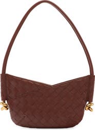 Bottega Veneta Mini Solstice Intrecciato Leather Hobo Bag