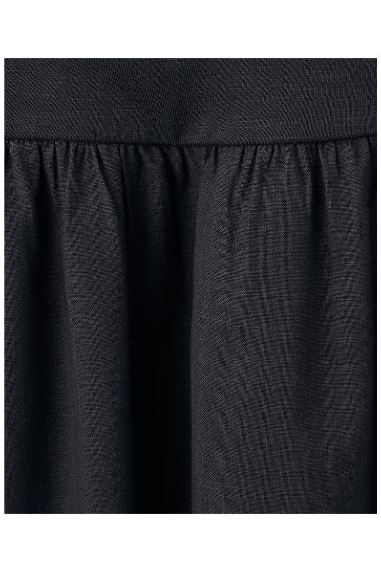 Ruched Strapless Cotton Dress, Alternate, color, BLACK