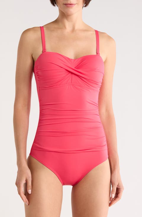 Flora Bandeau One Piece Swimsuit