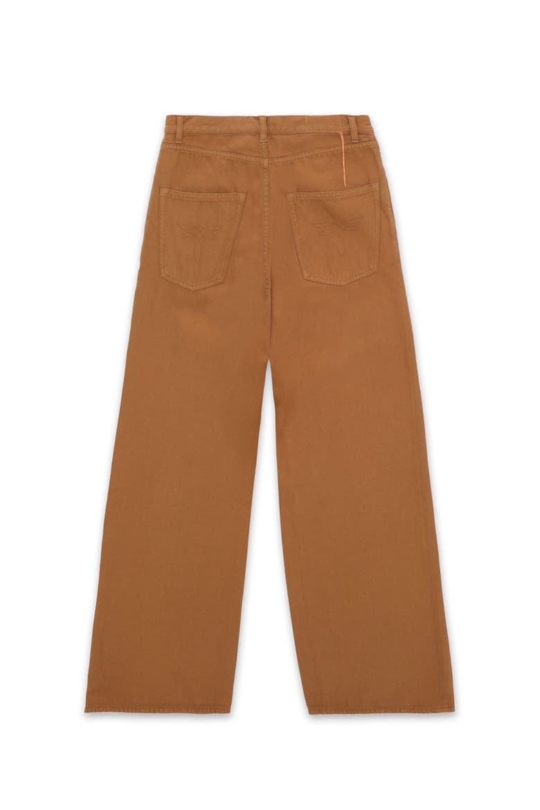 Jaron Wide Leg Wool Trousers, Alternate, color, Dark Brown