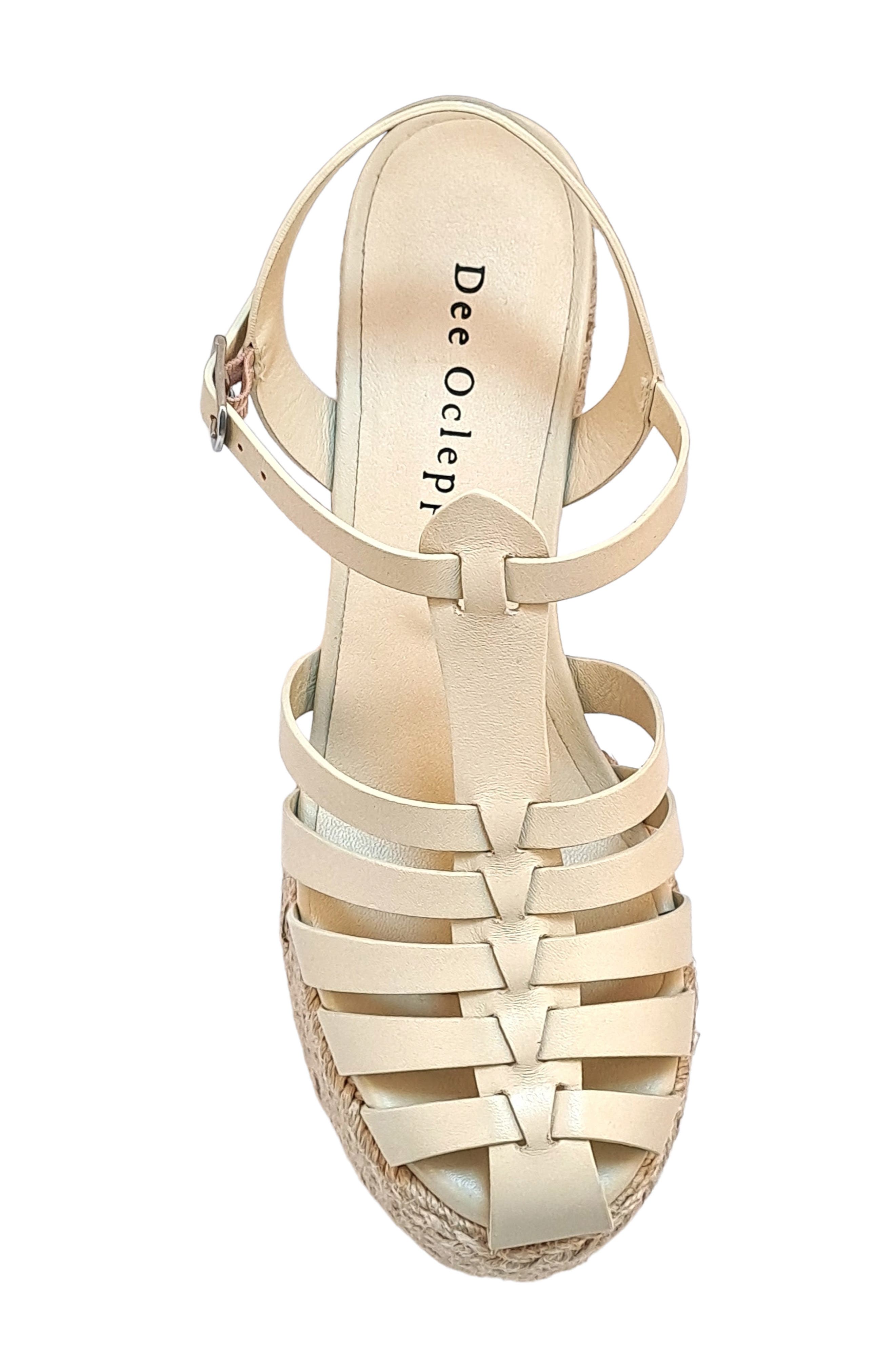 Dee Ocleppo Tulum Platform Sandal, Alternate, color, Pearl Leather