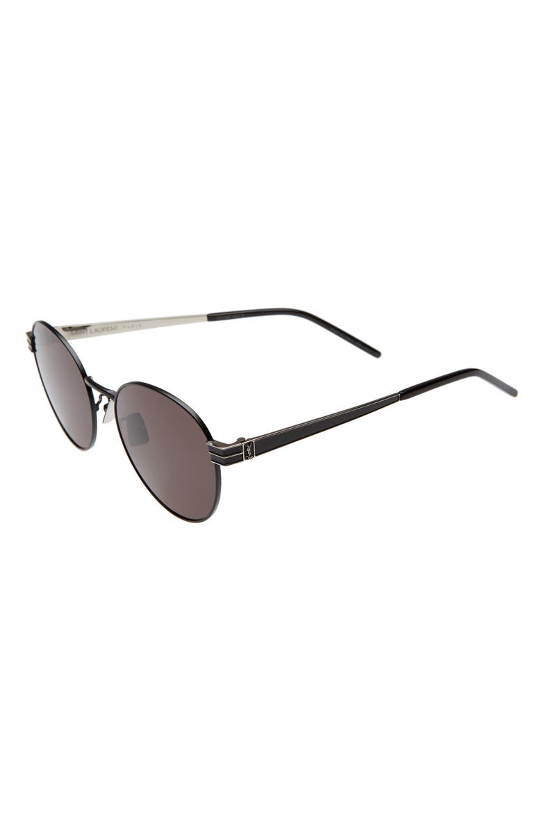 Saint Laurent 55mm Oval Sunglasses, Alternate, color, 