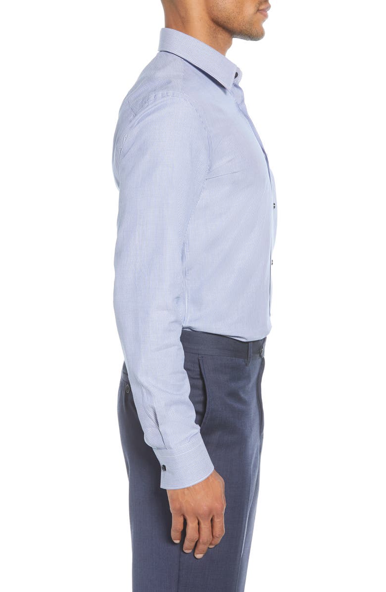 BOSS Slim Fit Stripe Dress Shirt, Alternate, color, 