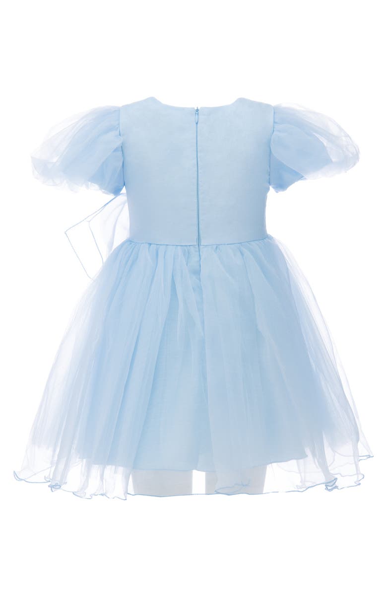 Tulleen Bow Organza Dress, Alternate, color, Blue