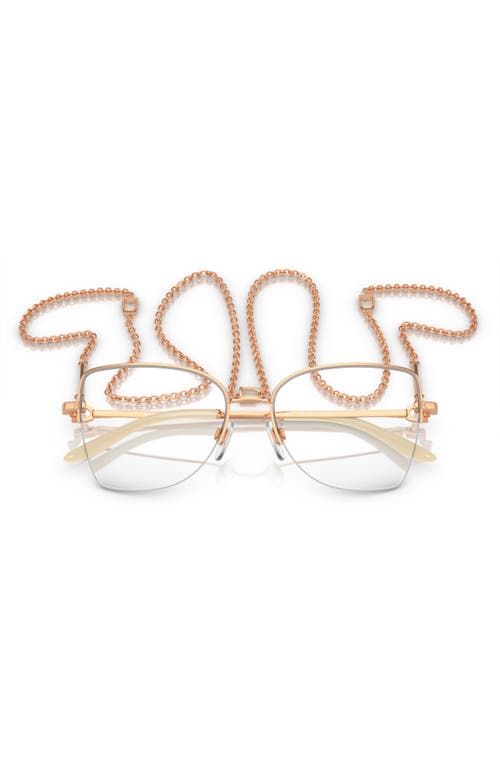 Ralph Lauren 54mm Butterfly Optical Glasses In Gold