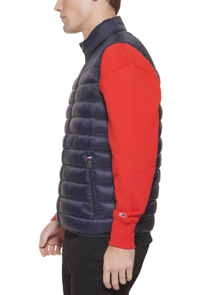 Packable Faux Down Vest, Alternate, color, MIDNIGHT