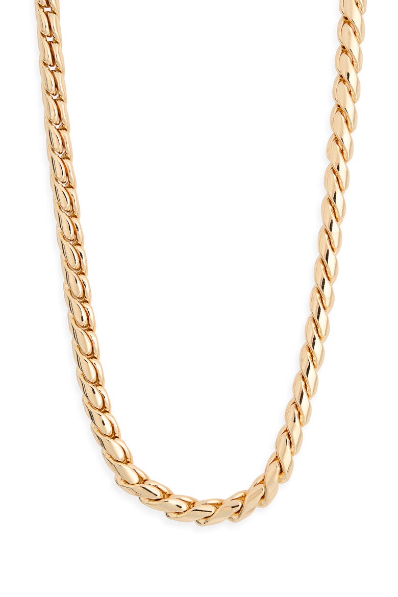 Snake Chain Necklace, Main, color, GOLD