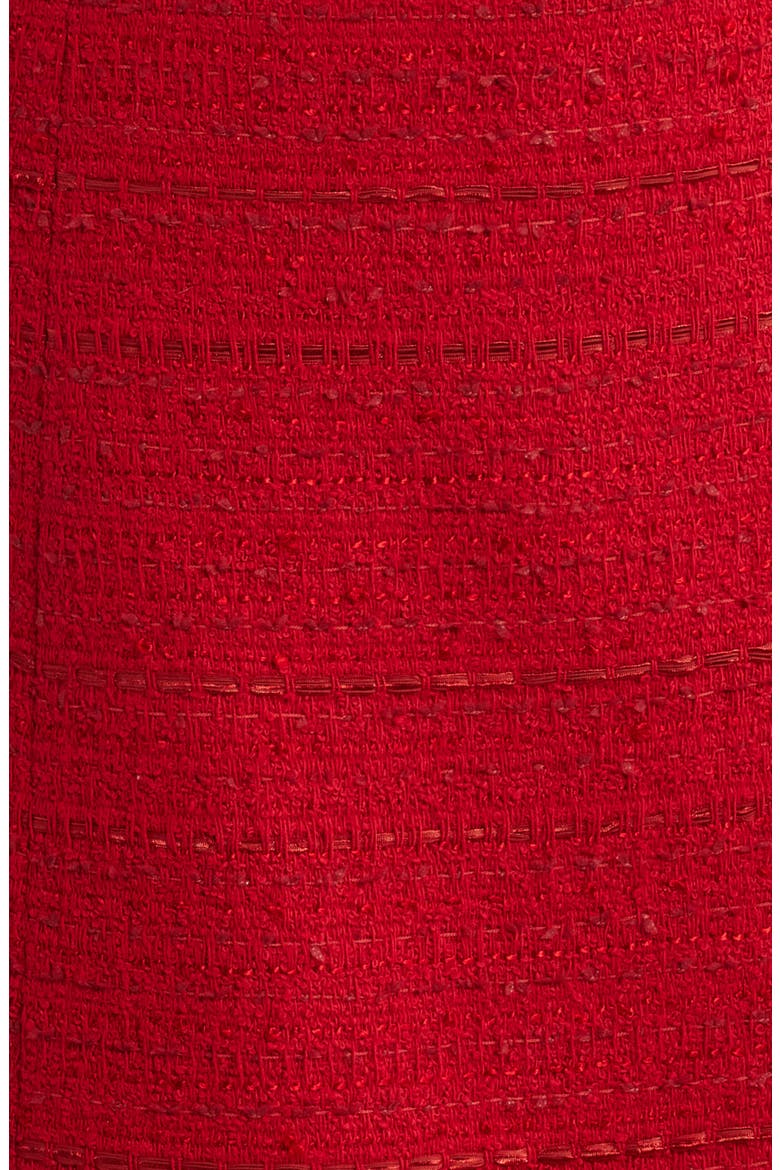 Rue Tweed Sheath Minidress, Alternate, color, SCARLET