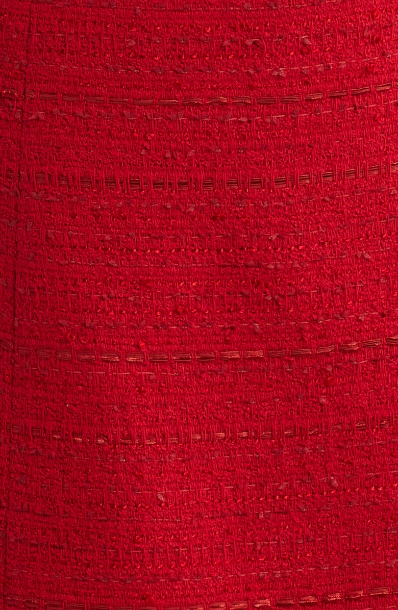 KOBI HALPERIN Rue Tweed Sheath Minidress, Alternate, color, Scarlet