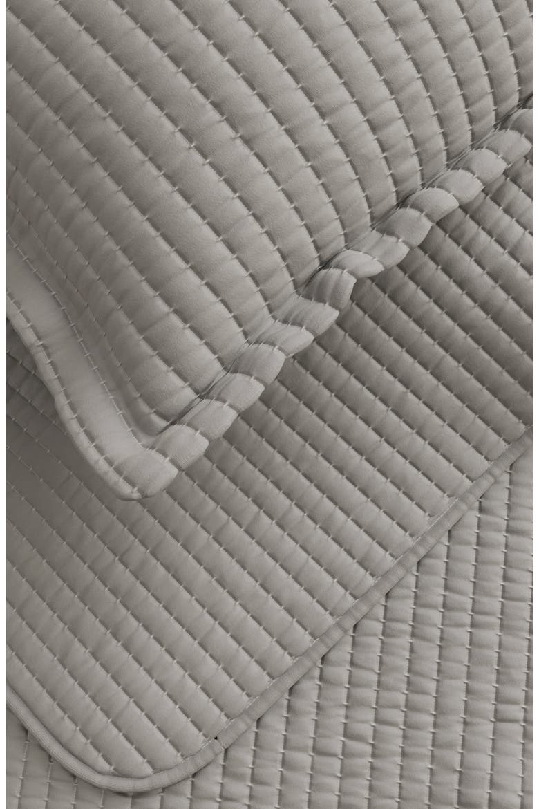 Channel Stitch Quilt Set, Alternate, color, LIGHT GRAY