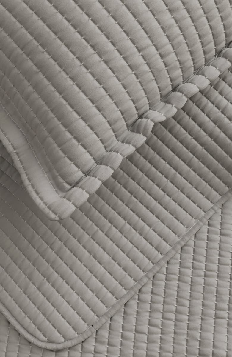Woven & Weft Channel Stitch Quilt Set, Alternate, color, Light Gray