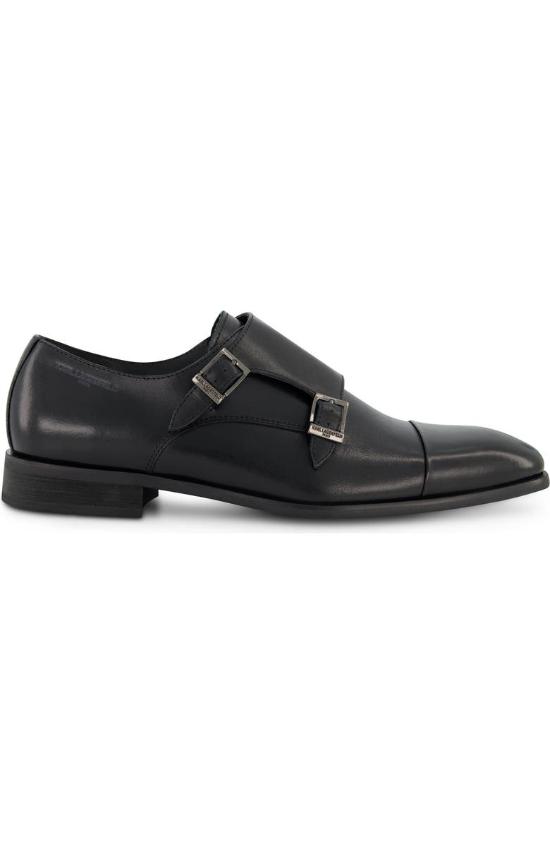 KARL LAGERFELD PARIS Cap Toe Double Monk Strap Shoe, Alternate, color,