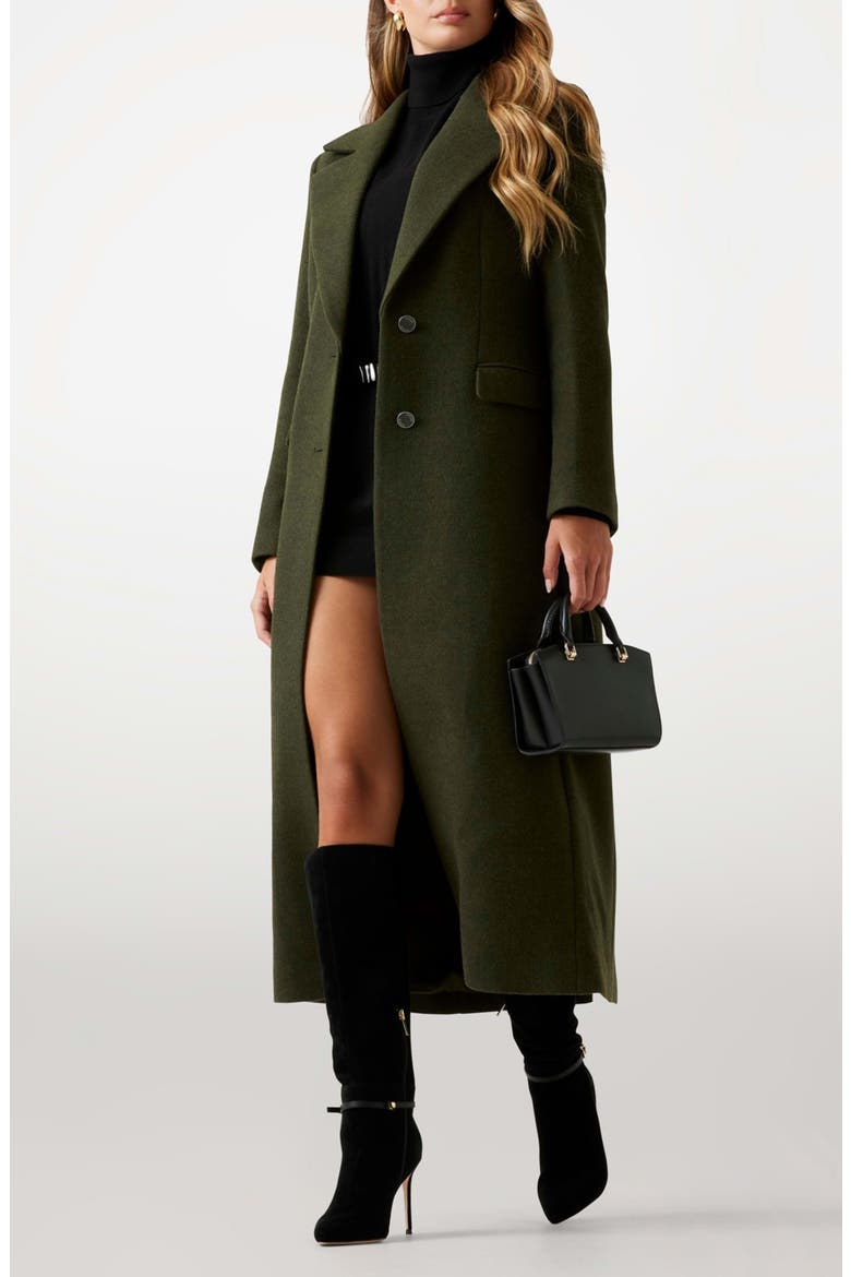 Lauren Long Coat, Main, color, GREEN