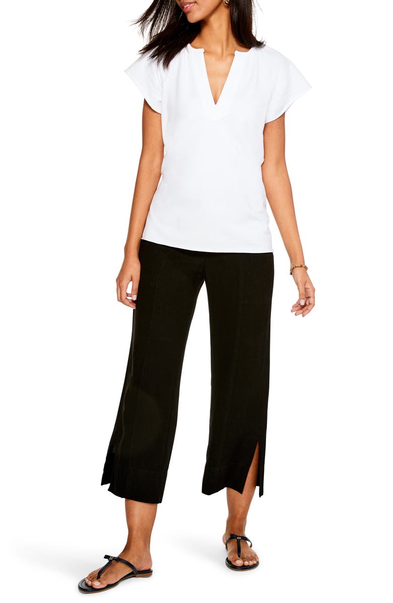 NIC+ZOE Rumba Park Crop Wide Leg Linen Blend Pants, Alternate, color,
