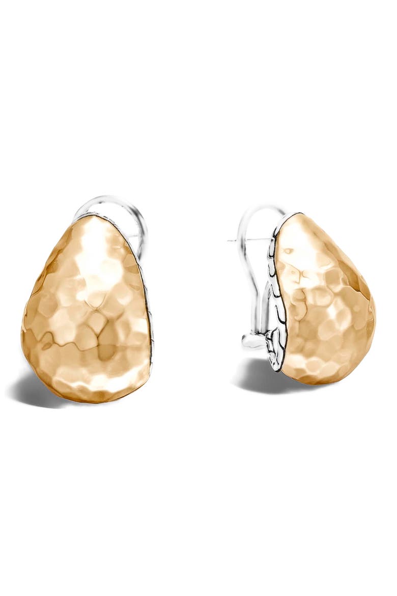 'Classic Chain - Buddha Belly' Stud Earrings, Main, color, SILVER/ GOLD