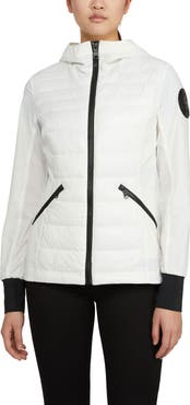 Pajar Cressy Mixed Media Channel Quilted Stretch Puffer