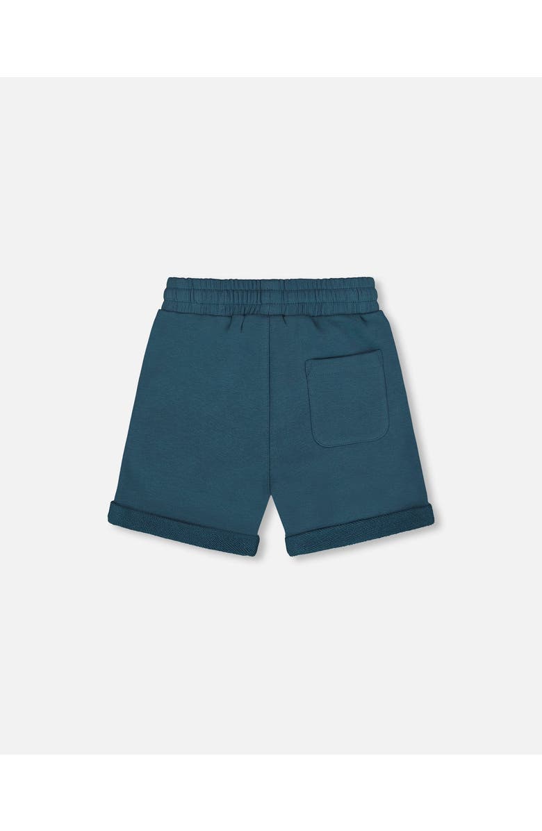 Deux par Deux Little Boy's French Terry Short Teal, Alternate, color,