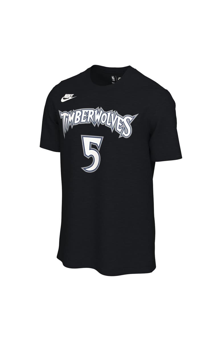 Nike Unisex Nike Anthony Edwards Black Minnesota Timberwolves Name & Number T-Shirt - Classic Edition, Alternate, color, Black