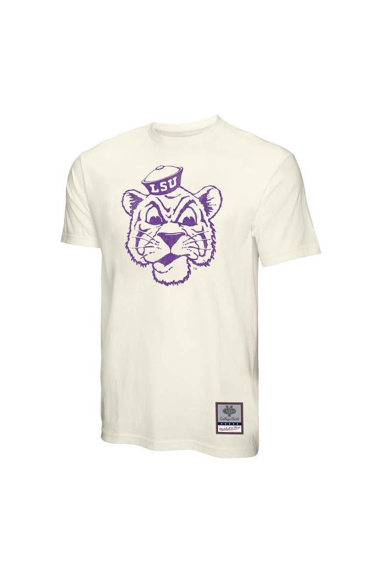Men's Mitchell & Ness  Cream LSU Tigers Vintage Tone T-Shirt, Alternate, color, Cream