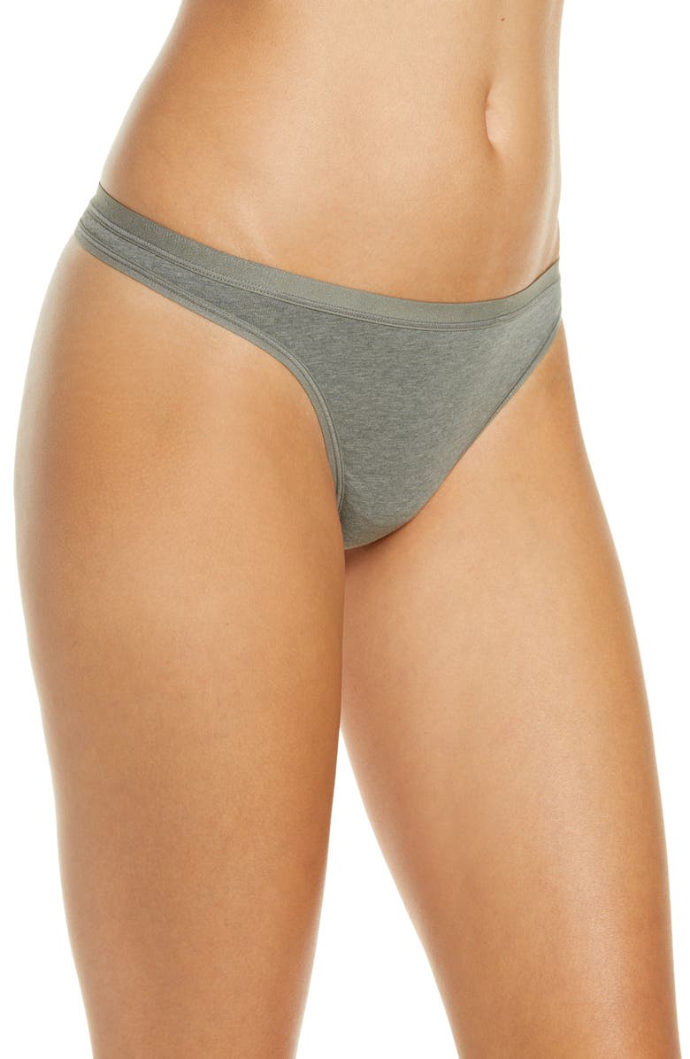 Felina Organic Cotton Thong, Alternate, color, 