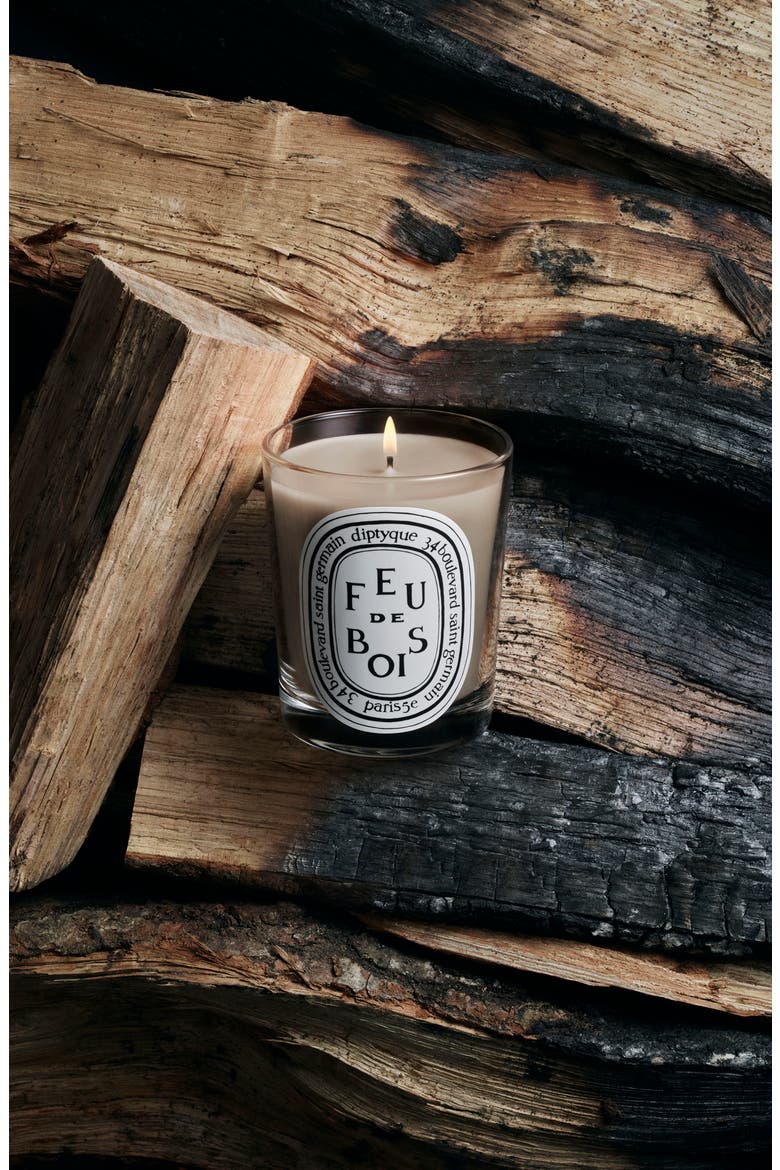 Feu de Bois (Fire Wood) Scented Candle, Alternate, color, CLEAR VESSEL