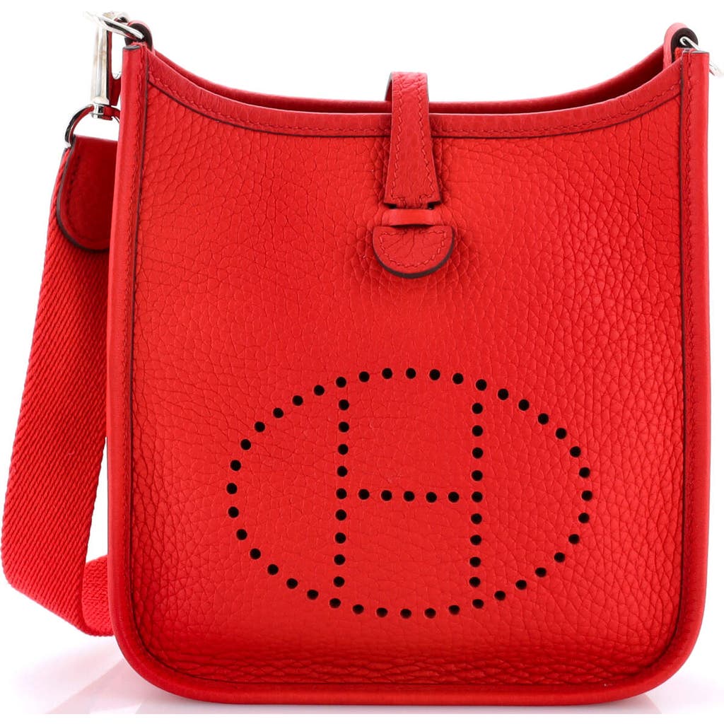 Pre-owned Hermes Hermes Evelyne Bag Gen Iii Clemence Tpm In Red