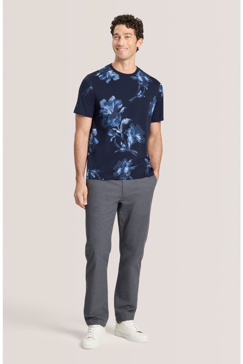Floral Graphic T-Shirt, Alternate, color, SKY CAPTAIN