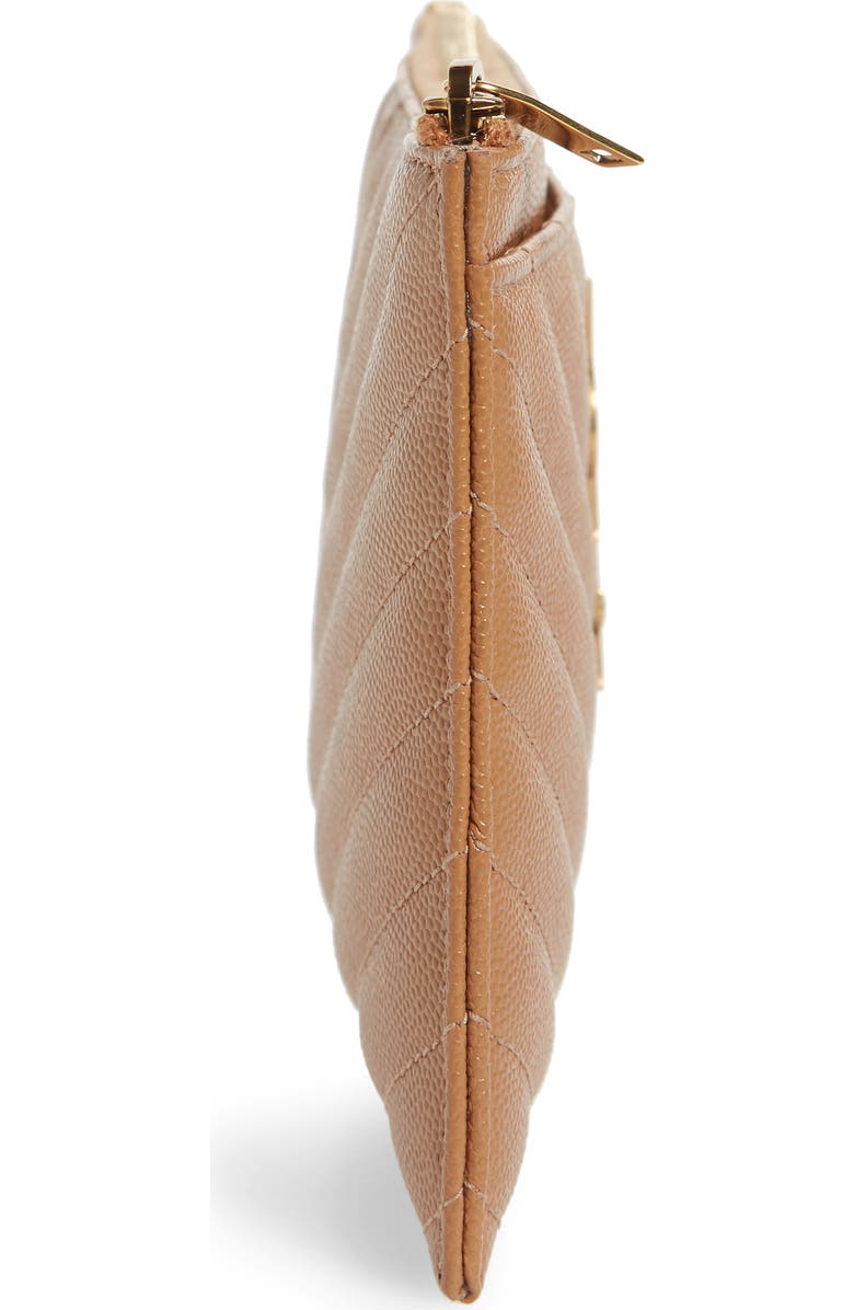 Saint Laurent Monogram Matelassé Calfskin Bill Pouch, Alternate, color,