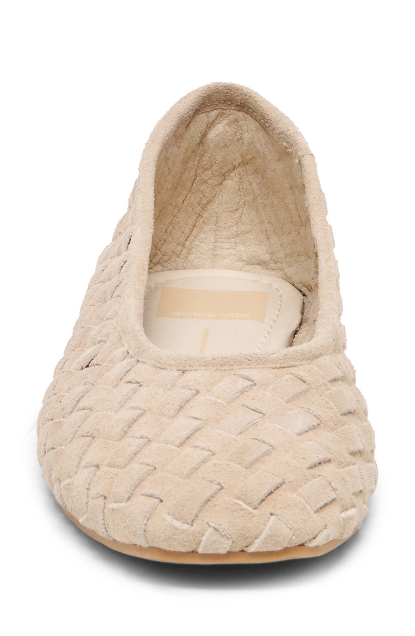 Mycah Wovan Flat, Alternate, color, SESAME WOVEN SUEDE