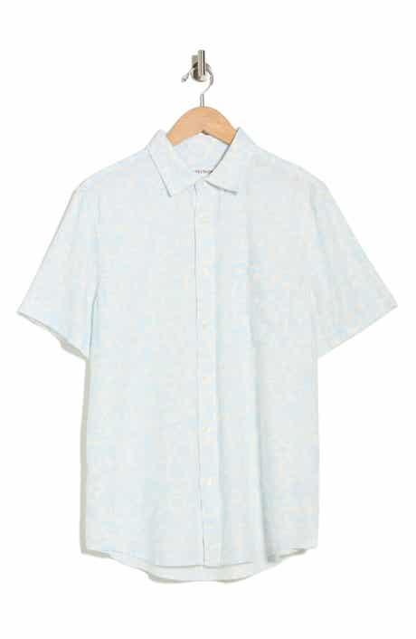 Nordstrom Short Sleeve Linen Blend Button-Up Shirt