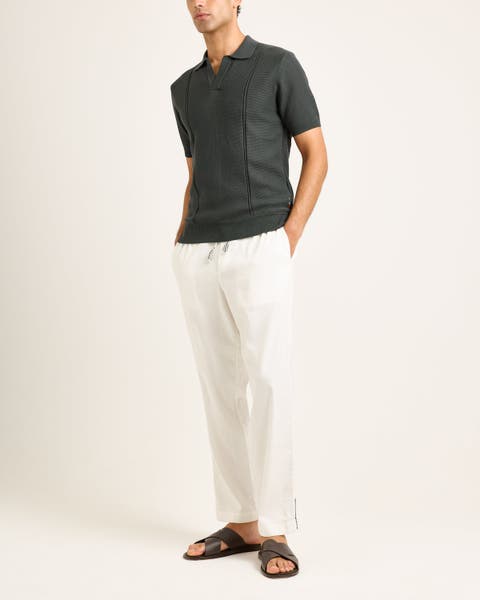 Horton Pique Tailored-Fit Polo Shirt