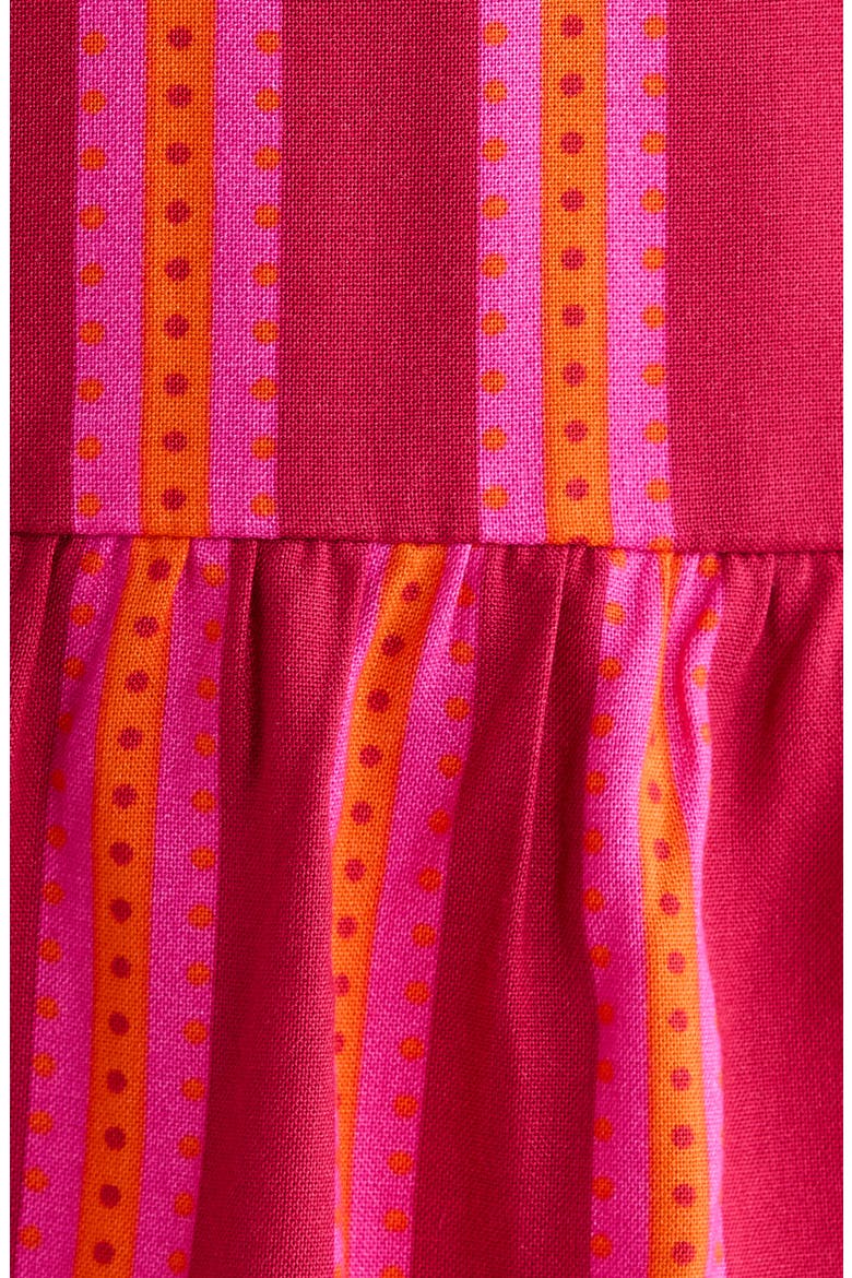 Clarisa Stripes Lomie Long Sleeve Minidress, Alternate, color, FUCHSIA-ORANGE