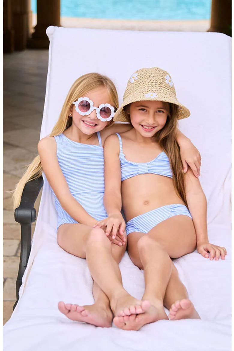 Kids' Little Grace One-Piece Swimsuit, Alternate, color, SAILOR STRIPE