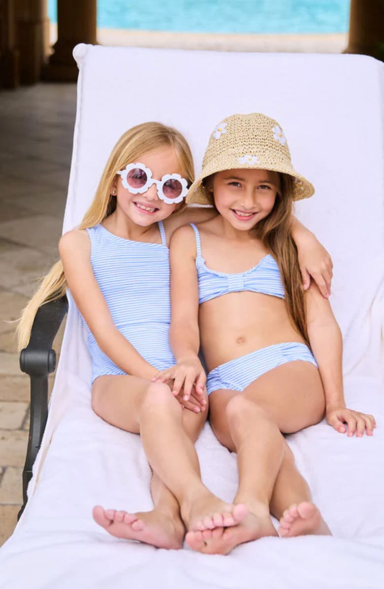 PQ SWIM Kids' Little Grace One-Piece Swimsuit, Alternate, color, Sailor Stripe